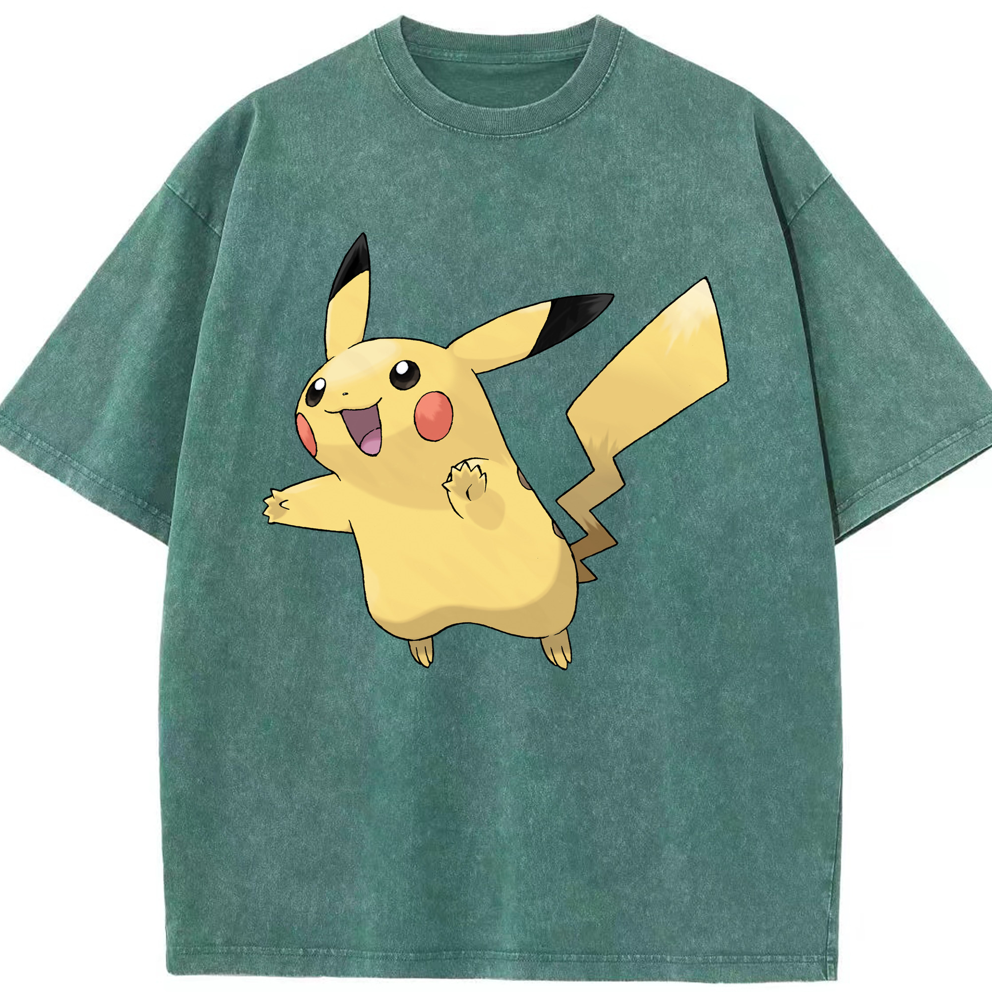 （画像用） ポケットモンスター Pokémon 綿100% ヴィンテージ風 半袖Tシャツ（フロントプリント）